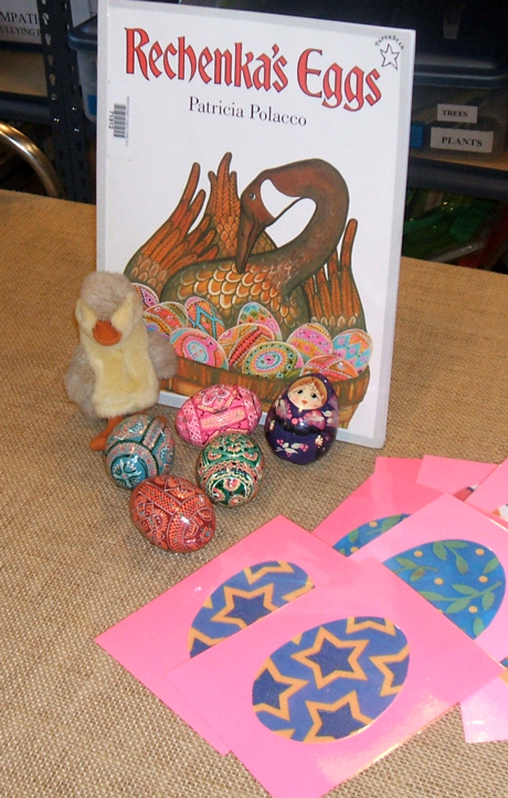 Rechenka's eggs [story kit] / based on the book by Patricia Polacco.