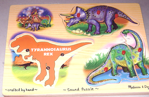Dinosaur: Sound puzzle.