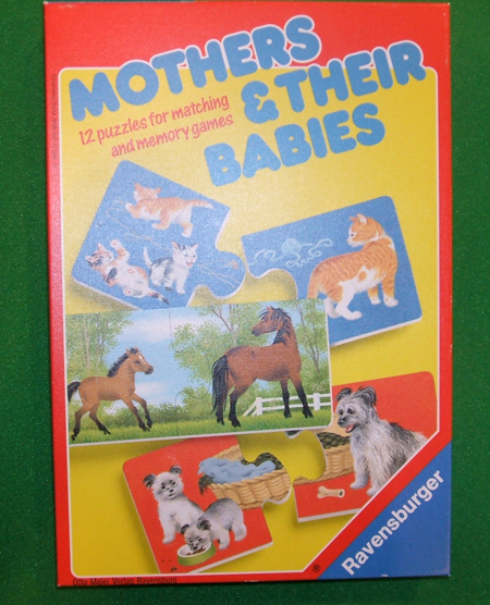 Mothers and their babies [matching game] : 11 puzzles for matching and memory games