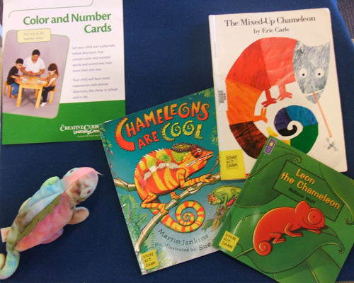 The mixed-up chameleon [story kit] / based on the book by Eric Carle.