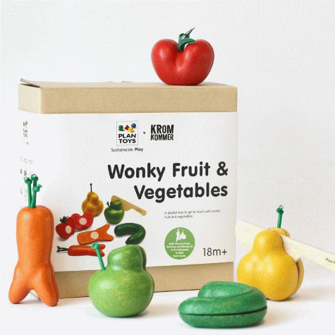Wonky Fruit and Vegetables (dramatic play food)