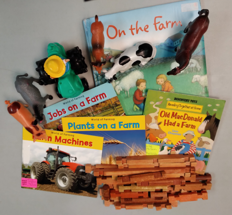 On the Farm [story kit] based on the book "On the Farm" by Anna Milbourne and Alessandra Roberti