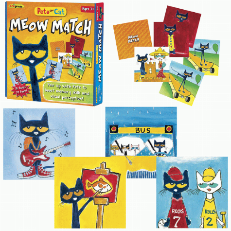 Meow Match - Pete the Cat [matching game]