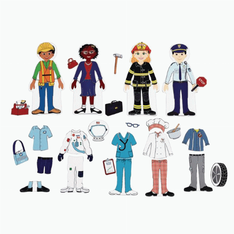 Occupations magnetic dress-up