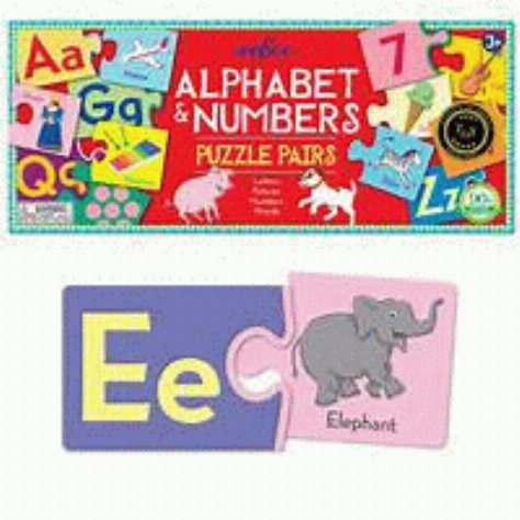 Alphabet & Numbers Puzzle pairs [language].